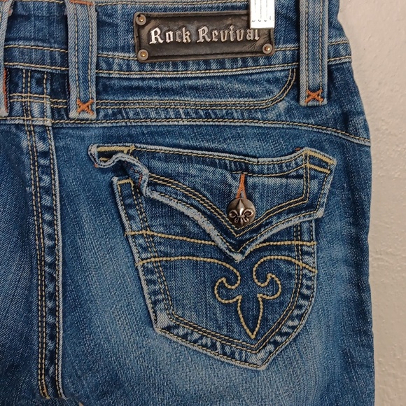 Rock Revival Chrissie Boot Cut Medium Wash Jeans Size 29 - Picture 3 of 9